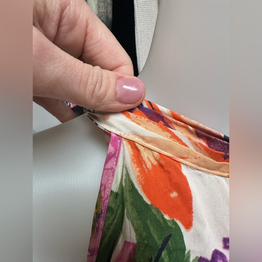 J Crew floral silk top - Picture 4 of 8